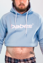 BABES BLUE CROPPED HOODIE