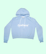 BABES BLUE CROPPED HOODIE